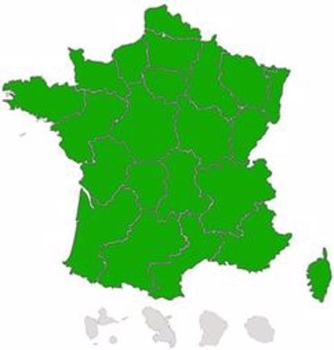 carte de France des régions