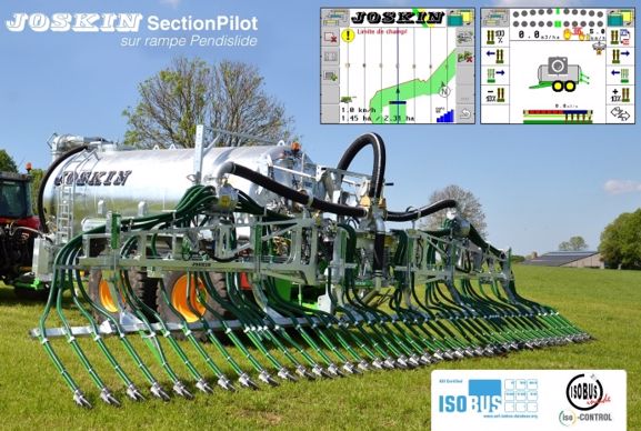 Il faut bien entendu être équipé d’une antenne Gps externe qui envoie le signal de position suivant le standard Section Control et l'application IsoBus compare celle-ci avec les positions précédemment enregistrées pour couper les sections au niveau des zones déjà fertilisées. Il faut bien entendu être équipé d’une antenne Gps externe qui envoie le signal de position suivant le standard Section Control et l'application IsoBus compare celle-ci avec les positions précédemment enregistrées pour couper les sections au niveau des zones déjà fertilisées.