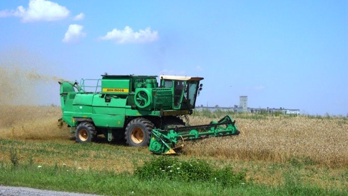 Récolte de blé en Ukraine