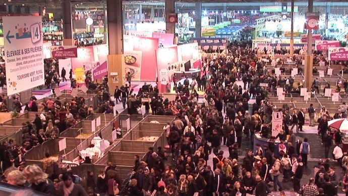 Allées du Salon international de l'Agriculture, porte de Versailles à Paris