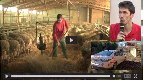 Tour agricole sur Prise au volant de la voiture électrique de Flavien Roussel
