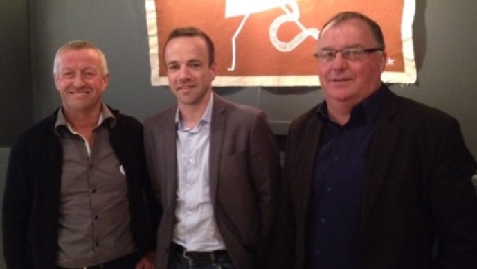 Gérard Guilbaud, Julien Fremont et Hubert Garaud, représentants de Terrena