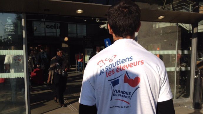 Action Interbev à Paris