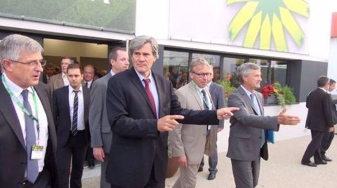 Stéphane Le Foll, ministre de l'Agriculture, l'an dernier lors du Space 2014. (©Terre-net Média) 