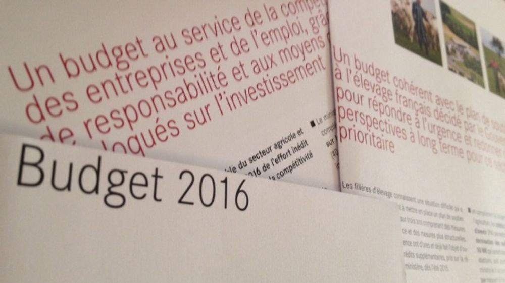 Présentation du budget agricole 2016 pour le ministère de l'Agriculture. (©Terre-net Média)