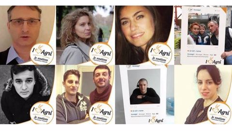 Le site I love agri affiche les photos de tous ceux qui veulent et voudront montrer leur soutien aux agriculteurs et à l'agriculture française. Vous y serez aussi ? (©Capture d'écran du site I love agri)