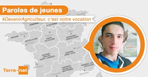 Loïc Simon témoigne pour Paroles de jeunes. (©Terre-net Média) Loïc Simon témoigne pour Paroles de jeunes. (©Terre-net Média)