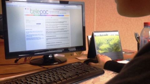 En 2016, il est obligatoire d'effectuer sa déclaration Pac sur le site Telepac. Les dossiers en version papier ne sont plus autorisés. (©Terre-net Média )