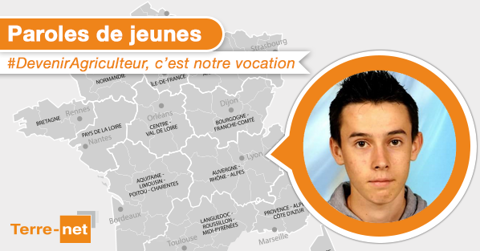 Aurélien Le Goff témoigne pour Paroles de Jeunes. (©Terre-net Média) Aurélien Le Goff témoigne pour Paroles de Jeunes. (©Terre-net Média)