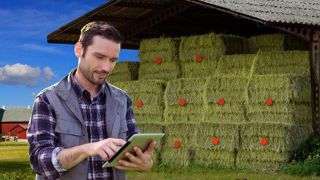 Haytech, des capteurs de température dans chaque balle pour plus de sécurité (©Quanturi) Haytech, des capteurs de température dans chaque balle pour plus de sécurité (©Quanturi)