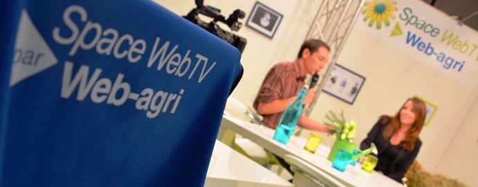 plateau Space web TV par Web-agri au Space