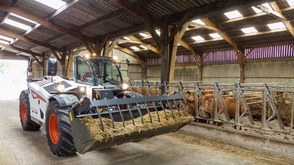 Le télescopique Bobcat TL34.65HF Agri est motorisé grâce au D34, un moteur maison. (©Bobcat)