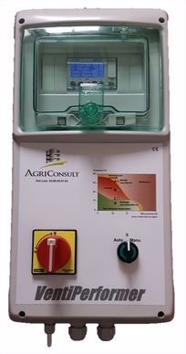 Ventiperformer déclenche la ventilation du silo selon la température choisie par l'agriculteur.