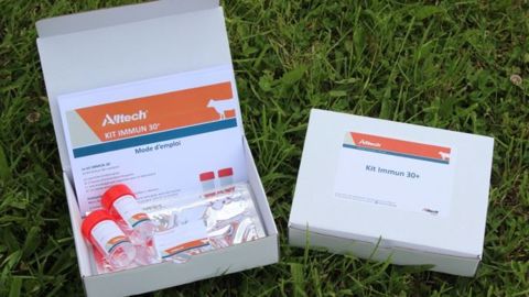 Le Kit Immun 30+ fourni par Alltech permet une analyse rapide du statut en sélénium du troupeau à partir du lait. (©Alltech) Le Kit Immun 30+ fourni par Alltech permet une analyse rapide du statut en sélénium du troupeau à partir du lait. (©Alltech)