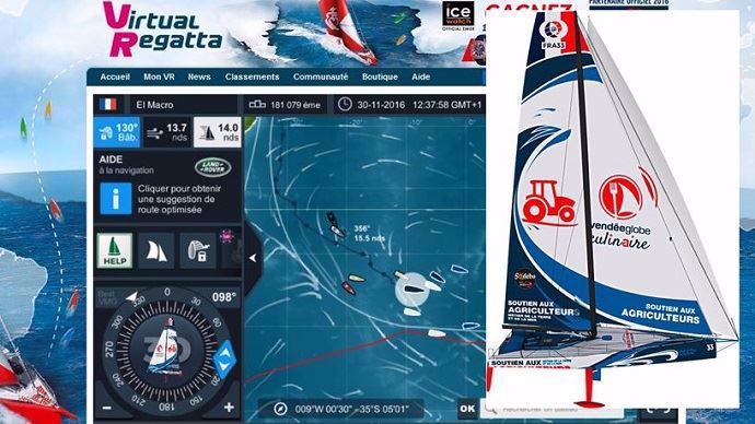 Sur la Virtual Regatta, près de 30 000 joueurs ont choisi le bateau en soutien aux agriculteurs.