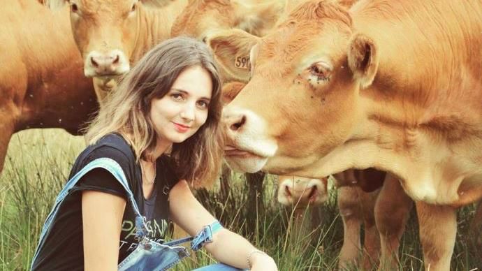 Marina Estrade, en cours d'installation agricultrice en Corrèze