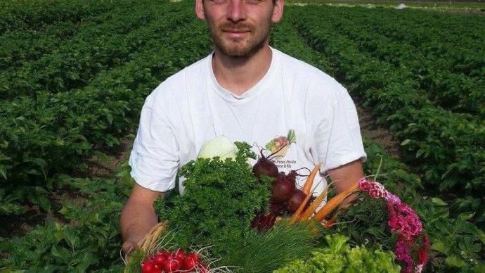 Nelson Dance, agriculteur maraîcher en Auvergne