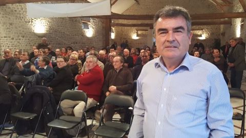 Nicolas Jaquet, président de l'OPG, lors du congrès de la branche céréalière de la Coordination rurale à Villampuy, en Eure-et-Loir, mardi 31 janvier 2017. (©Terre-net Média) Nicolas Jaquet, président de l'OPG, lors du congrès de la branche céréalière de la Coordination rurale à Villampuy, en Eure-et-Loir, mardi 31 janvier 2017. (©Terre-net Média)