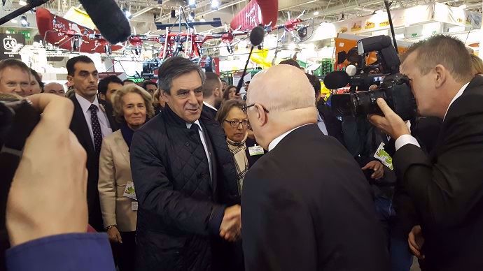 François Fillon, candidat LR à la Présidentielle 2017, est le seul candidat ayant prévu une visite au Sima 2017.