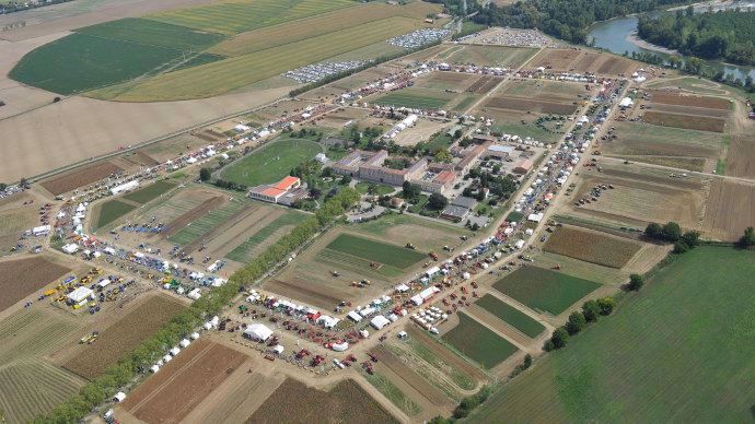 Vue aérienne du site lors de l’édition 2015