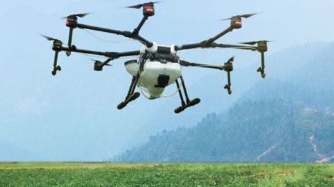 Le MG-1S, dernière version du drone d'épandage de dji. (©dji)