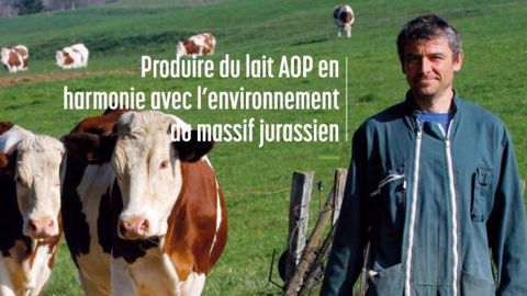 L'Urfac crée une brochure de témoignages d'éleveurs qui produisent du lait en accord avec l'environnement.(©Urfac)