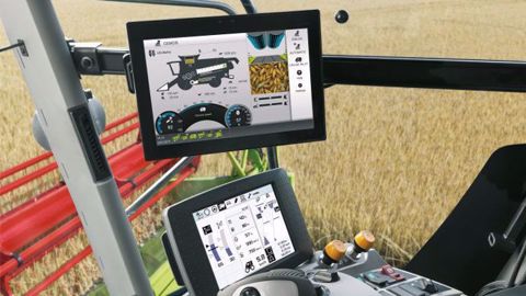 Claas Cemos Auto Threshing facilite la conduite. (©Claas) Claas Cemos Auto Threshing facilite la conduite. (©Claas)