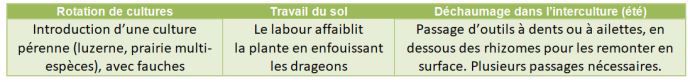 Les leviers agronomiques contre les chardons.