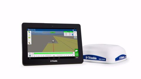 La nouvelle console Trimble GFX 750 et le système de guidage Nav 900. (©Trimble)