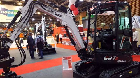 Bobcat E27Z sur le salon internat de Paris. (©Terre-net Média)