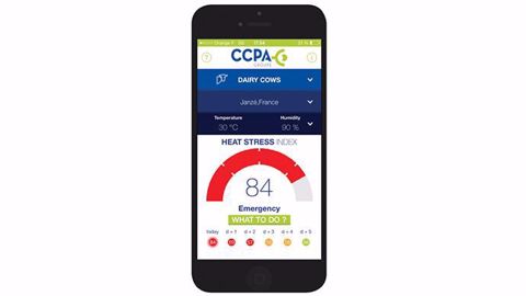 L'application ThermoTool, à télécharger gratuitement, permet de sécuriser les performances en situation de stress thermique en élevage (©GROUPE CCPA) L'application ThermoTool, à télécharger gratuitement, permet de sécuriser les performances en situation de stress thermique en élevage (©GROUPE CCPA)