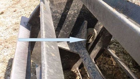 Odometer 4.0 de DNR sys positionné sur un rouleau de fissurateur Duro. (©DNR sys) 