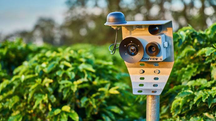 John Deere et Pessl font alliance, ici le capteur Metos de Pessl