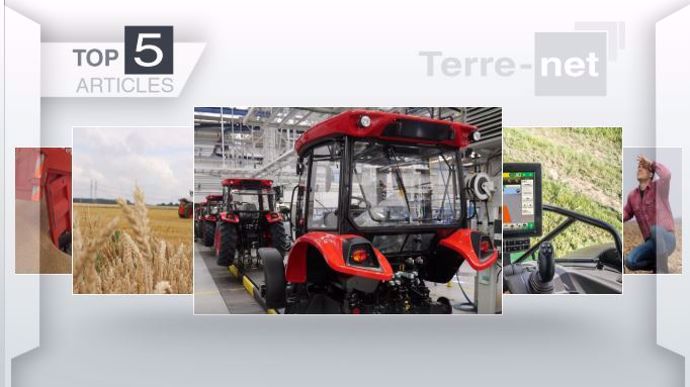 Les articles les plus lus sur Terre-net cette semaine. 