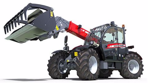 Le télescopique Massey Ferguson TH.8043 bénéficie de 4,3 t de capacité de levage et lève à plus de 7,5 m de haut. (©Massey-Ferguson) Le télescopique Massey Ferguson TH.8043 bénéficie de 4,3 t de capacité de levage et lève à plus de 7,5 m de haut. (©Massey-Ferguson)