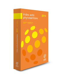 L'édition 2019 de l'Index Acta phytosanitaire.  <a href="https://www.terre-net.fr/observatoire-technique-culturale/appros-phytosanitaire/article/la-2e-edition-de-l-index-acta-biocontrole-vient-de-paraitre-216-137291.html" title="Index Acta biocontrôle" target="_self">Une version biocontrôle est également proposée par l'Acta</a>. (©Acta)