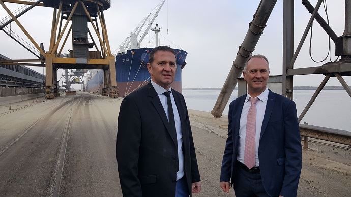 Laurent Bué, agriculteur et président de Nord Céréales, et Joël Ratel, directeur de la Sica.