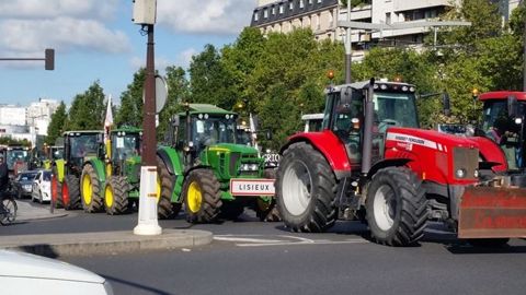 Les agriculteurs prévoient de manifester pendant toute une semaine. (©Terre-net Média) <span style="font-size: 14px; text-align: justify; color: #000000;">  