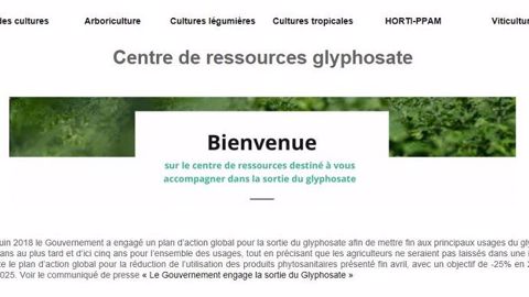 L'Acta, l'APCA et l'Inra lancent, avec le soutien financier de l'État, le centre de ressources glyphosate afin de rassembler toutes les solutions alternatives au glyphosate. (©Capture centre de ressources glyphosate)