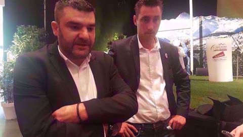 Jérémy Decerle, président de Jeunes agriculteurs, ici aux côtés de Samuel Vandaele, secrétaire général de JA, devrait figurer sur la liste LaREM pour les Européennes du 26 mai prochain. (©Terre-net Média)