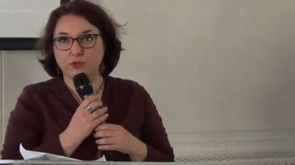 Laurence Lyonnais, numéro 11 sur la liste La France insoumise pour les élections européennes, a détaillé le programme agricole du mouvement de Jean-Luc Mélenchon lors d'un événement organisé par le SNPAR mi-avril 2019 (©Terre-net Média)
