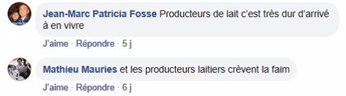 post facebook exportations francaises produits laitiers