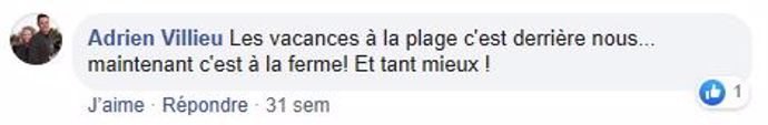 commentaire facebook adrien villieu agrivillage