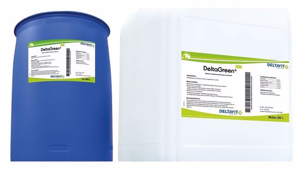 Deltavit présente Delta green, une spécialité nutritionnelle liquide qui stimule l'ingestion des ruminants. (©Deltavit) Deltavit présente Delta green, une spécialité nutritionnelle liquide qui stimule l'ingestion des ruminants. (©Deltavit)