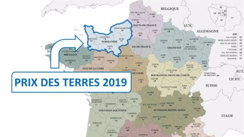 En 2019, l'hectare libre s'est négocié à 8 190 € en moyenne en Normandie (©Terre-net Média)
