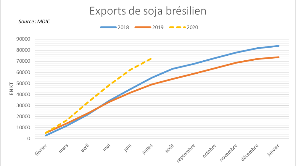Le Brésil sur un rythme d’export record ! Le Brésil sur un rythme d’export record !