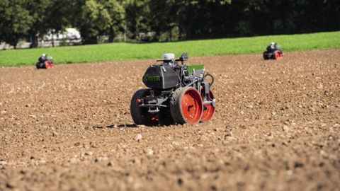 Fendt a dévoilé la dernière génération de son projet de robots agricoles baptisé Fendt Xaver. (©Fendt)