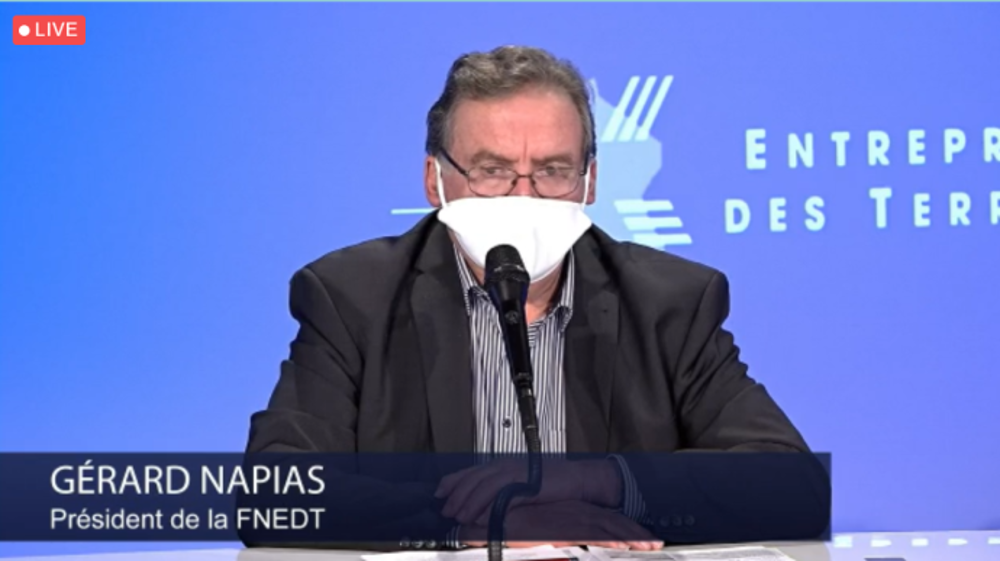Gérard Napias, président de la FNEDT, a évoqué le 17 décembre la place croissante des entreprises de services auprès des exploitants agricoles. (©Terre-net Média)