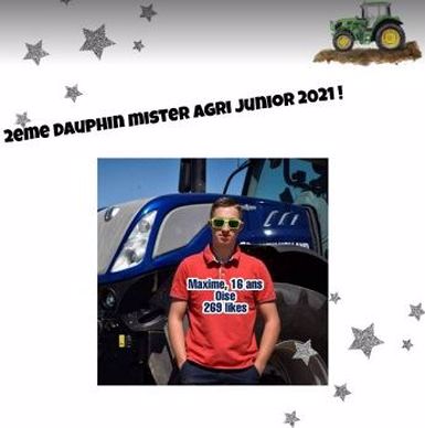 maxime oise deuxieme dauphin mister agri junior
