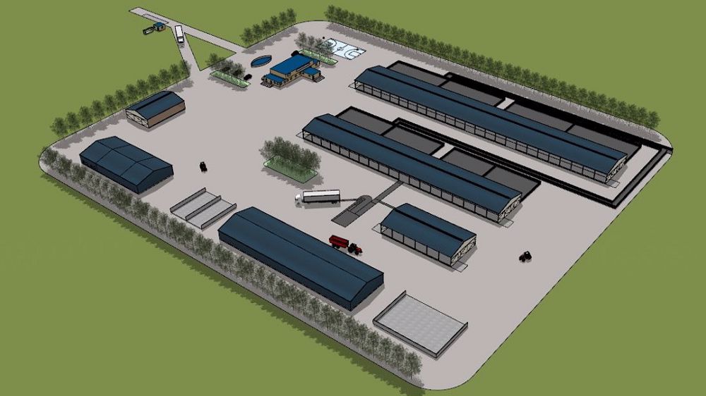 En Mongolie, Eilyps a imaginé cette exploitation pour 100 vaches allaitantes et la suite. (©Eilyps)